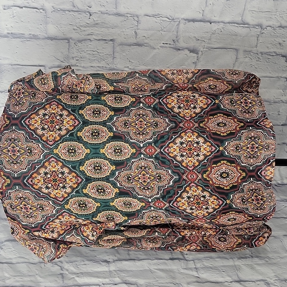 Loft Multicolor Patterned Blouse Xs - image 7